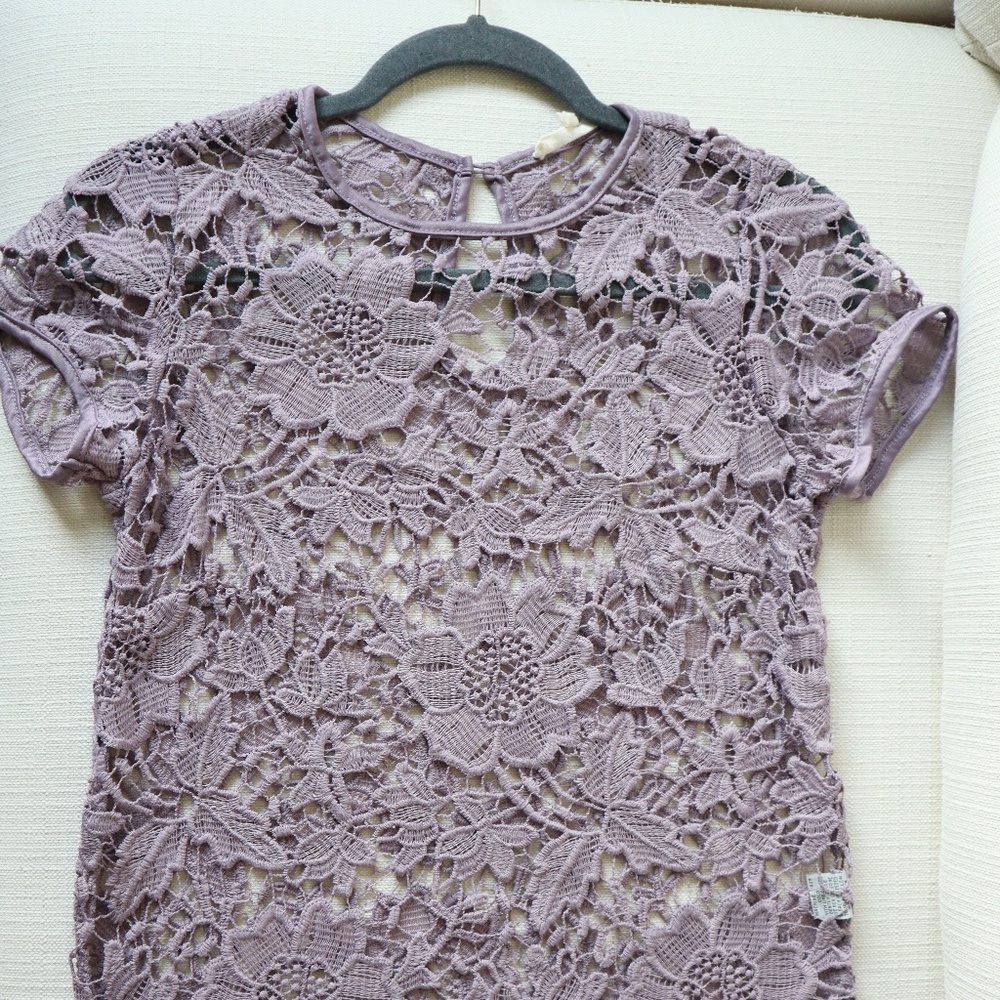 Lace lilac shirt (S)